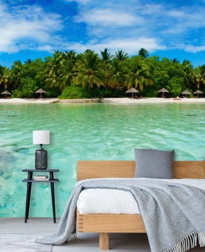 Tropical Island Beach väggmålning