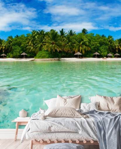 Tropical Island Beach Veggmaleri