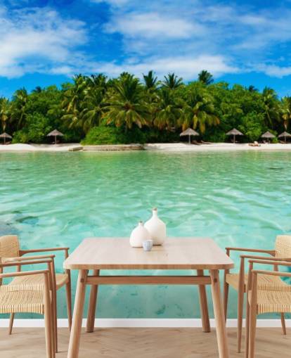 Tropical Island Beach Wall Mural