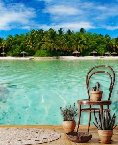 Tropical Island Beach Wall Mural