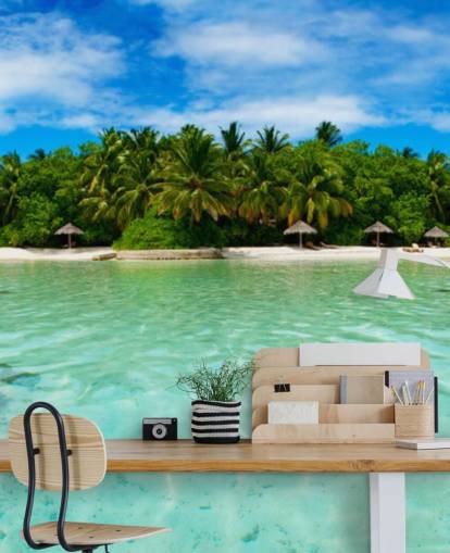 Tropical Island Beach väggmålning