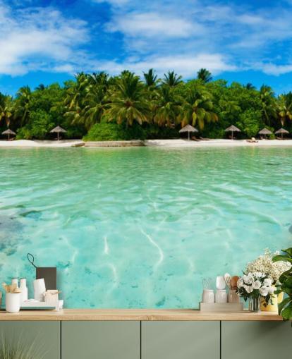 Tropical Island Beach Veggmaleri