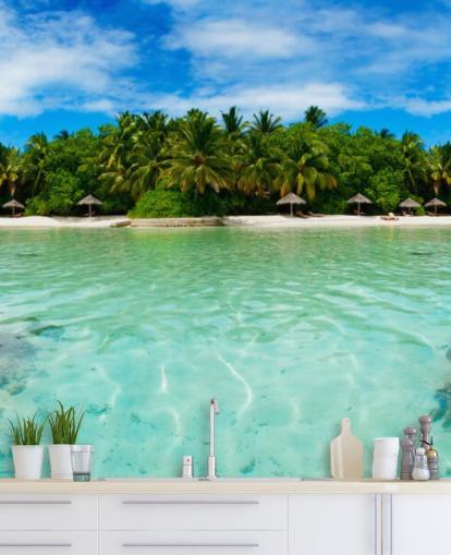 Tropical Island Beach Wall Mural