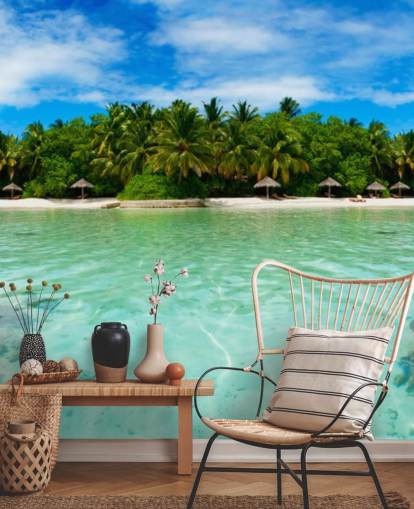 Tropical Island Beach Wall Mural Tropical Island Beach Wall Mural