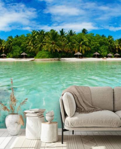 Tropical Island Beach väggmålning