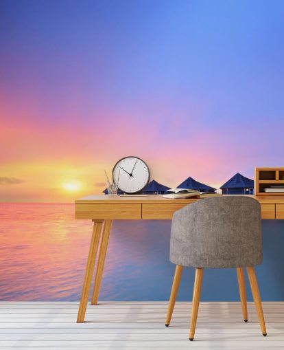 Sunset Maldives Huts Behang