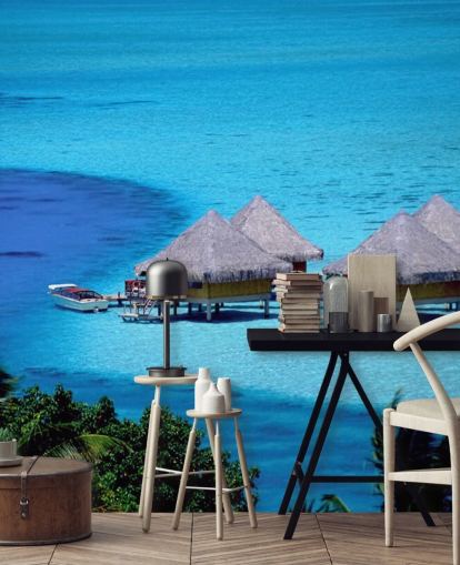 Tropical Beach Huts Wallpaper Tropical Beach Huts Wallpaper