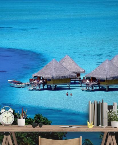 Tropical Beach Huts Wallpaper Tropical Beach Huts Wallpaper