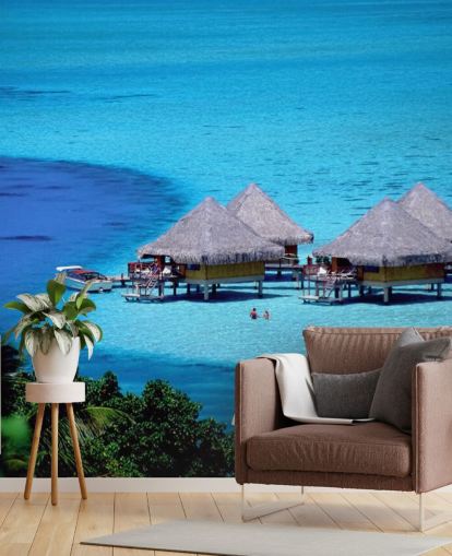 Tropical Beach Huts Wallpaper Tropical Beach Huts Wallpaper