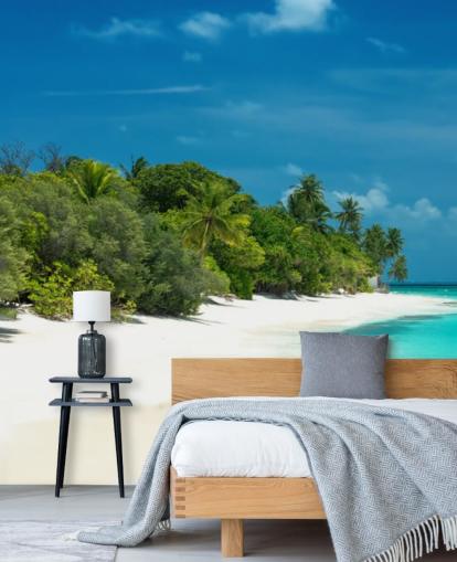 Beautiful Maldives Beach Mural Beautiful Maldives Beach Mural