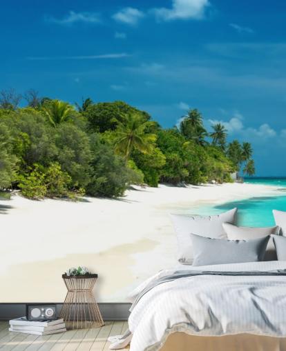 mural hermosa playa de Maldivas mural hermosa playa de Maldivas