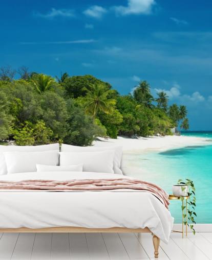 Beautiful Maldives Beach Mural Beautiful Maldives Beach Mural