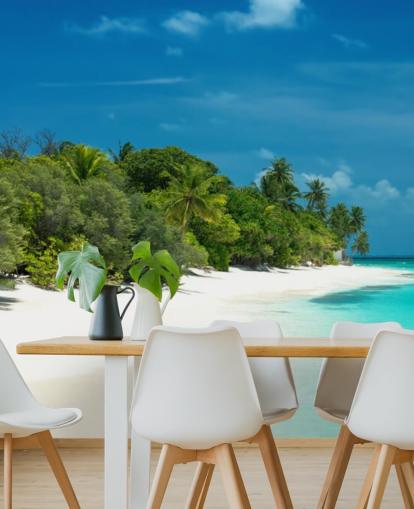 Beautiful Maldives Beach Mural Beautiful Maldives Beach Mural