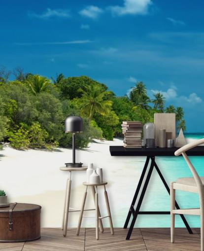 Decorazione murale con spiaggia delle Maldive