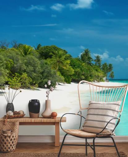 Decorazione murale con spiaggia delle Maldive