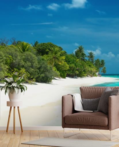 Beautiful Maldives Beach Mural Beautiful Maldives Beach Mural