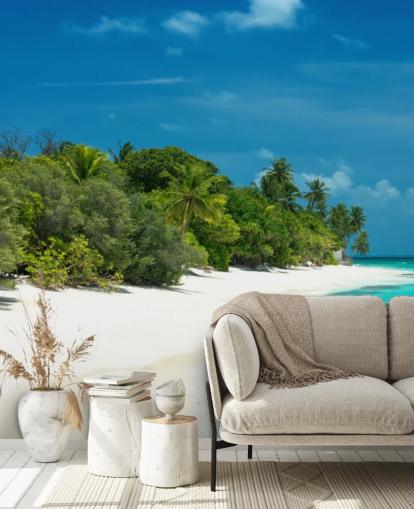 Beautiful Maldives Beach Mural Beautiful Maldives Beach Mural