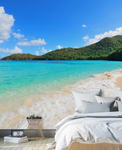 Beautiful Virgin Islands Beach Mural