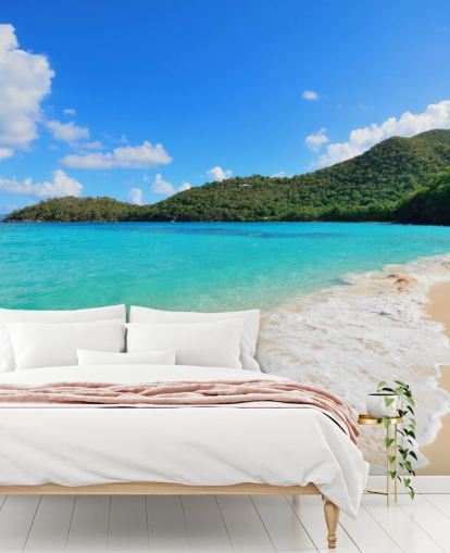 Beautiful Virgin Islands Beach Mural