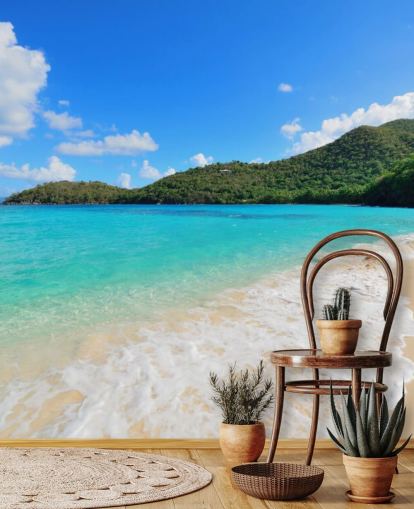 Beautiful Virgin Islands Beach Mural Beautiful Virgin Islands Beach Mural