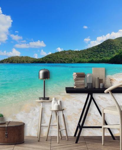Beautiful Virgin Islands Beach Mural Beautiful Virgin Islands Beach Mural