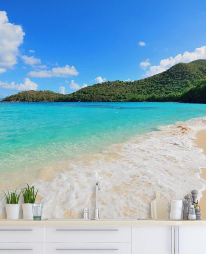 Beautiful Virgin Islands Beach Mural