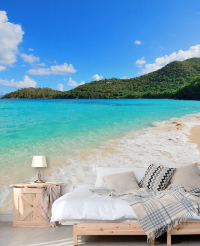 Beautiful Virgin Islands Beach Mural