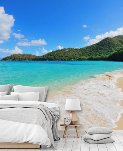 Beautiful Virgin Islands Beach Mural