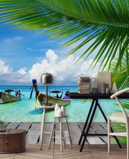 Tropical Sea View Tropical Sea View Wallpaper 