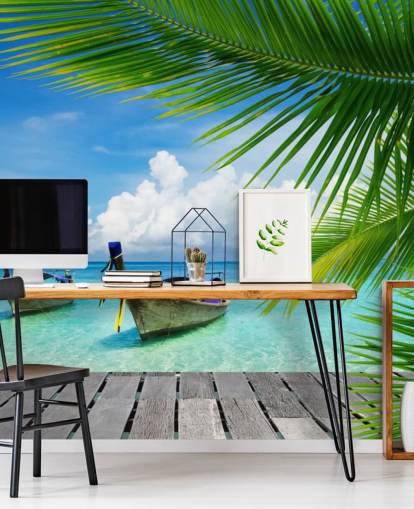 Trooppinen merinäköala Tropical Sea View Wallpaper 