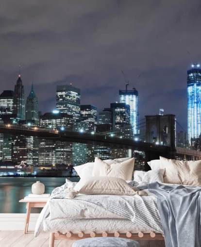 mörk new york city tapetväggmålning som heter Brooklyn Bridge New York för sovrum, vardagsrum och mer mörk new york city tapetväggmålning som heter Brooklyn Bridge New York för sovrum, vardagsrum och mer