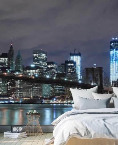 dark new york city wallpaper mural called Brooklyn Bridge New York for bedrooms, living rooms and more dark new york city wallpaper mural called Brooklyn Bridge New York for bedrooms, living rooms and more