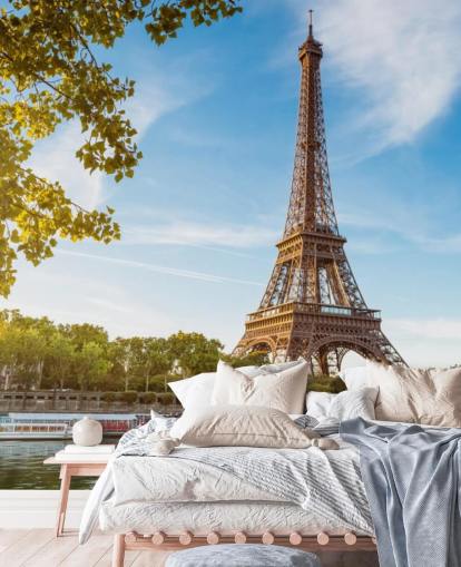 eiffel-torni aurinkoisena päivänä tapetti eiffel-torni aurinkoisena päivänä tapetti