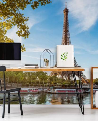 eiffel-torni aurinkoisena päivänä tapetti eiffel-torni aurinkoisena päivänä tapetti