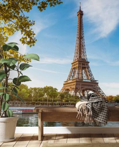 torre eiffel em um dia ensolarado papel de parede torre eiffel em um dia ensolarado papel de parede