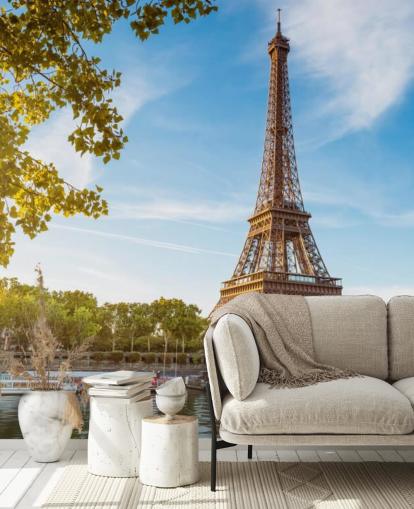 eiffel tower on a sunny day wallpaper eiffel tower on a sunny day wallpaper