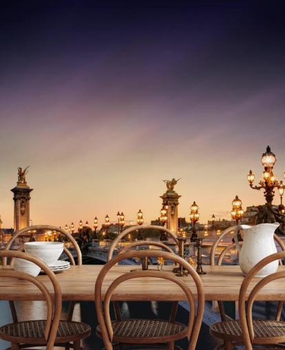 Paris på natten Tapeter