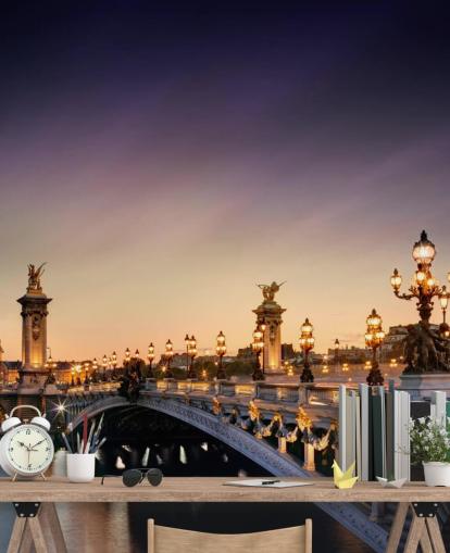 Paris bei Nacht Tapete