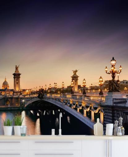 Paris på natten Tapeter