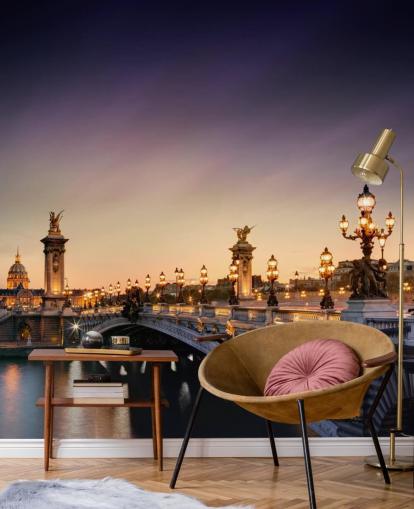 Paris på natten Tapeter