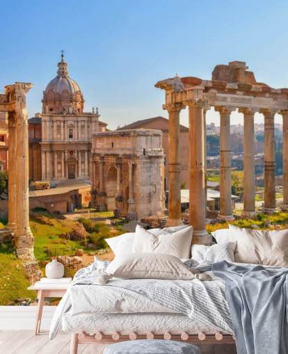 roman ruins wallpaper mural