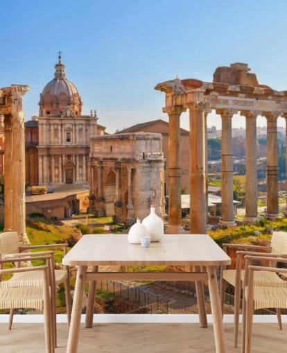 roman ruins wallpaper mural