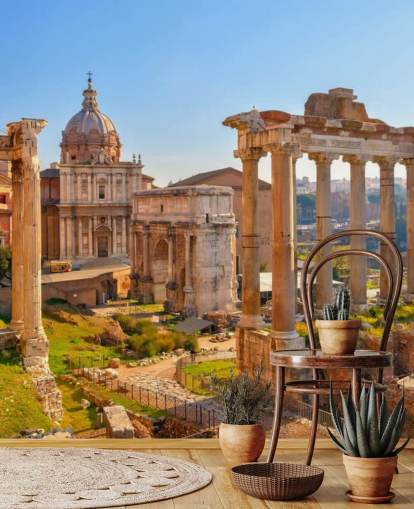 roman ruins wallpaper mural roman ruins wallpaper mural