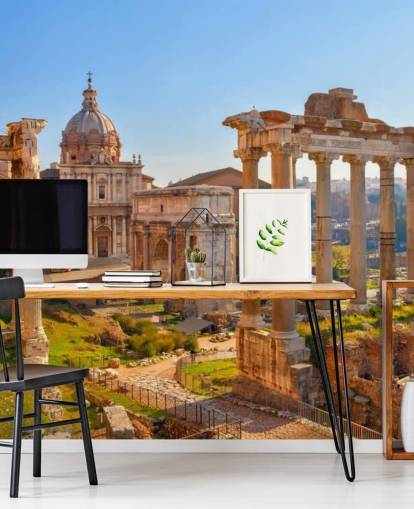 roman ruins wallpaper mural