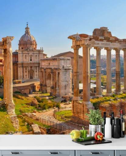roman ruins wallpaper mural