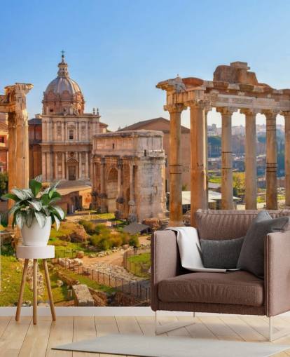 roman ruins behang muurschildering