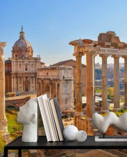 roman ruins wallpaper mural