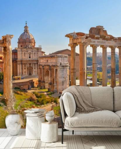 roman ruins wallpaper mural