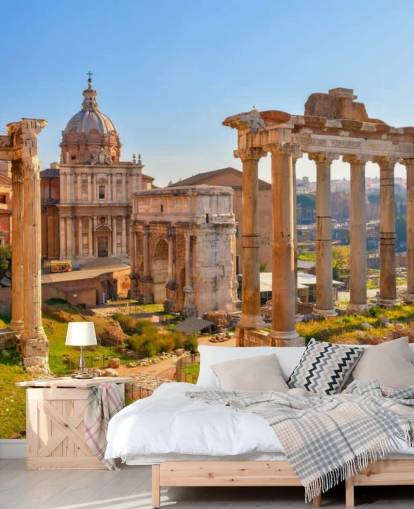 roman ruins wallpaper mural