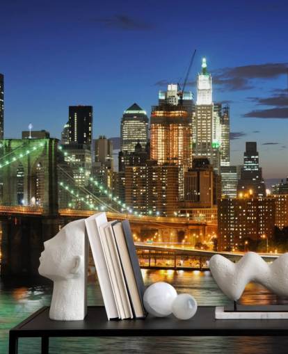 view of brooklyn bridge at night wallpaper view of brooklyn bridge at night wallpaper